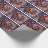  printcowboy santa kerstcadeaurap cadeaupapier (Hoek)