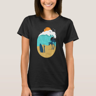 Printed Beach Illustration For Summer Vacay Or Vac T-shirt