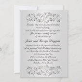 PRINTED BOW 25th Jubileum Invitation with Photo Kaart (Achterkant)