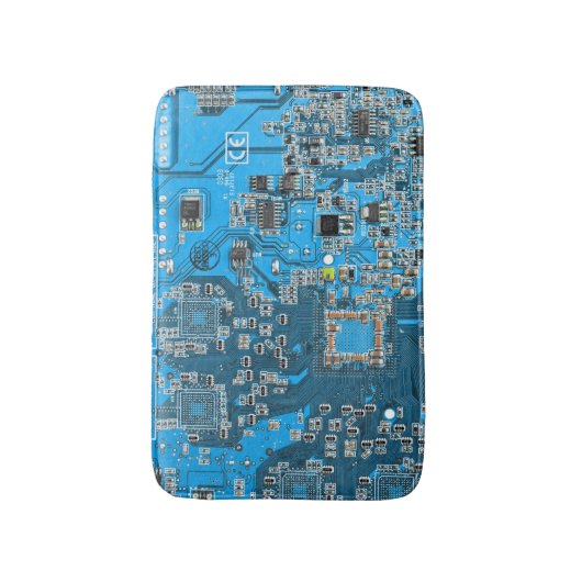 Printed Circuit Assembly PCB Blue Circuit Board Badmat (Voorkant Verticaal)