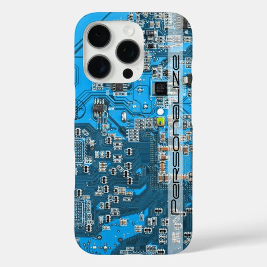 Printed Circuit Assembly PCB Blue Circuit Board Case-Mate iPhone Case (Achterkant)