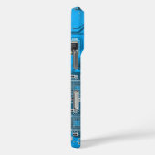 Printed Circuit Assembly PCB Blue Circuit Board Case-Mate iPhone Case (Achterkant / Rechts)