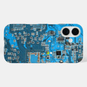 Printed Circuit Assembly PCB Blue Circuit Board Case-Mate iPhone Case (Achterkant (horizontaal))