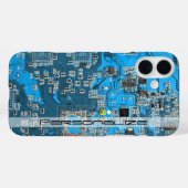 Printed Circuit Assembly PCB Blue Circuit Board Case-Mate iPhone Case (Achterkant (horizontaal))