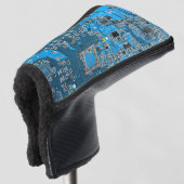 Printed Circuit Assembly PCB Blue Circuit Board Golfheadcover (3/4 voorkant)