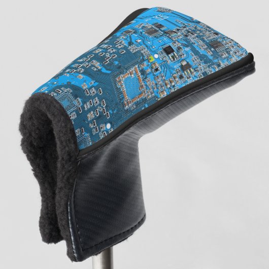 Printed Circuit Assembly PCB Blue Circuit Board Golfheadcover (3/4 voorkant)
