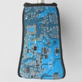 Printed Circuit Assembly PCB Blue Circuit Board Golfheadcover (Draai 90)