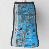 Printed Circuit Assembly PCB Blue Circuit Board Golfheadcover (Draai 90)