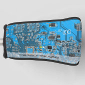 Printed Circuit Assembly PCB Blue Circuit Board Golfheadcover (Voorkant)