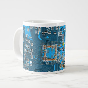 Printed Circuit Assembly PCB Blue Circuit Board Grote Koffiekop
