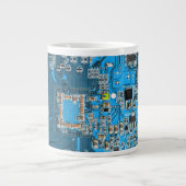 Printed Circuit Assembly PCB Blue Circuit Board Grote Koffiekop (Voorkant)