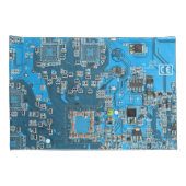 Printed Circuit Assembly PCB Blue Circuit Board Kussensloop (Achterkant-Rechts)