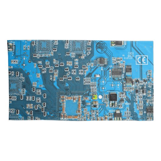 Printed Circuit Assembly PCB Blue Circuit Board Kussensloop (Achterkant-Rechts)