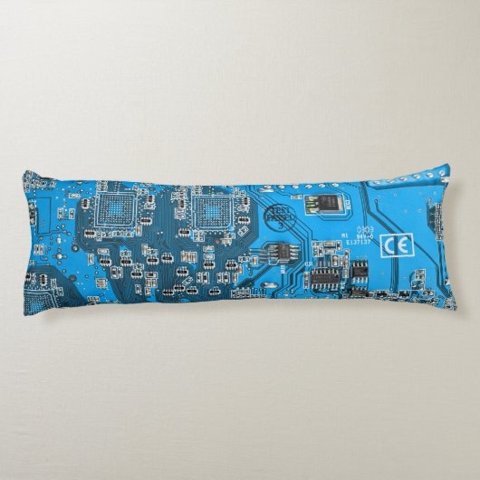 Printed Circuit Assembly PCB Blue Circuit Board Lichaamskussen (Achterkant)