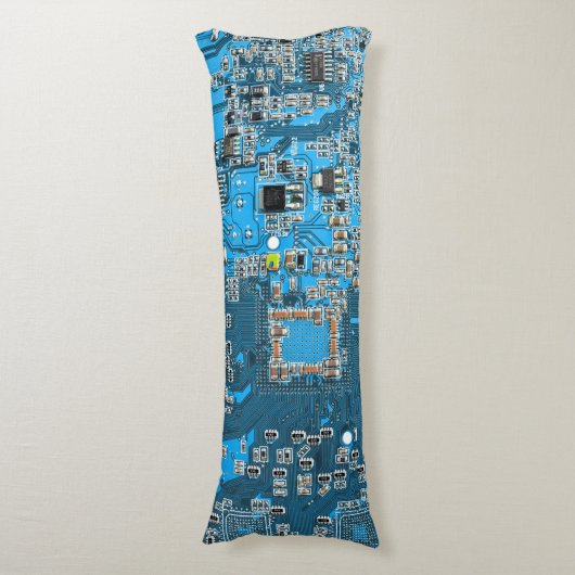 Printed Circuit Assembly PCB Blue Circuit Board Lichaamskussen (Voorkant Verticaal)