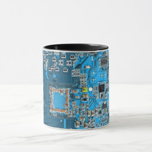 Printed Circuit Assembly PCB Blue Circuit Board Mok (Midden)