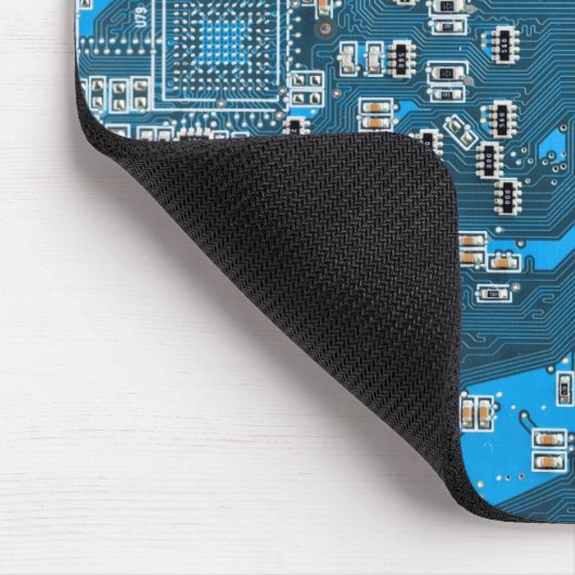 Printed Circuit Assembly PCB Blue Circuit Board Muismat (Hoek)