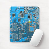 Printed Circuit Assembly PCB Blue Circuit Board Muismat (Met muis)