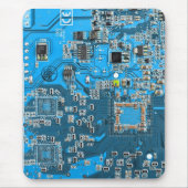 Printed Circuit Assembly PCB Blue Circuit Board Muismat (Voorkant)