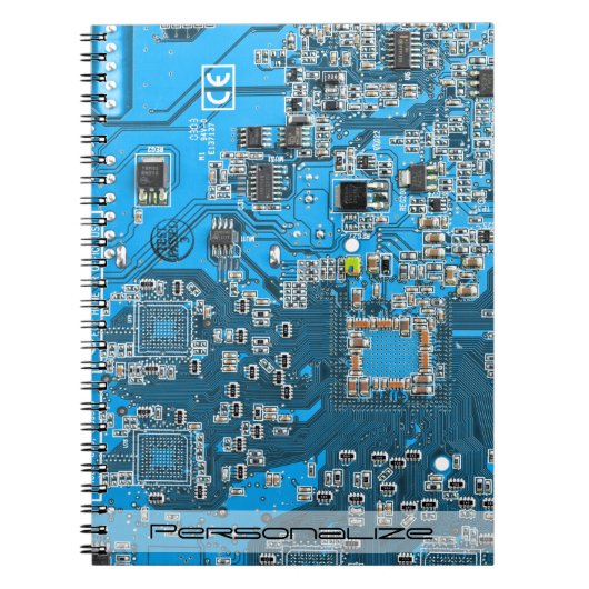 Printed Circuit Assembly PCB Blue Circuit Board Notitieboek (Voorkant)