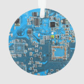 Printed Circuit Assembly PCB Blue Circuit Board Ornament (achterkant)