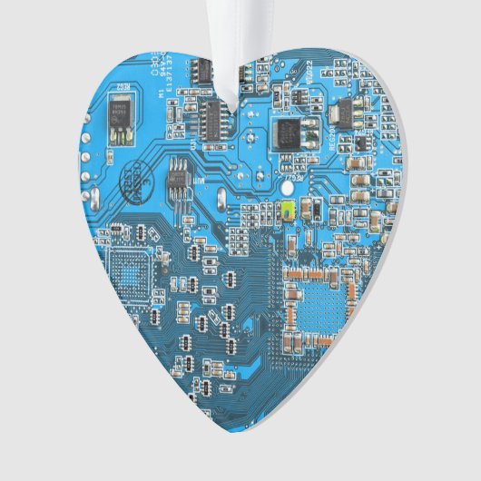 Printed Circuit Assembly PCB Blue Circuit Board Ornament (voorkant)
