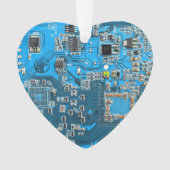 Printed Circuit Assembly PCB Blue Circuit Board Ornament (voorkant)