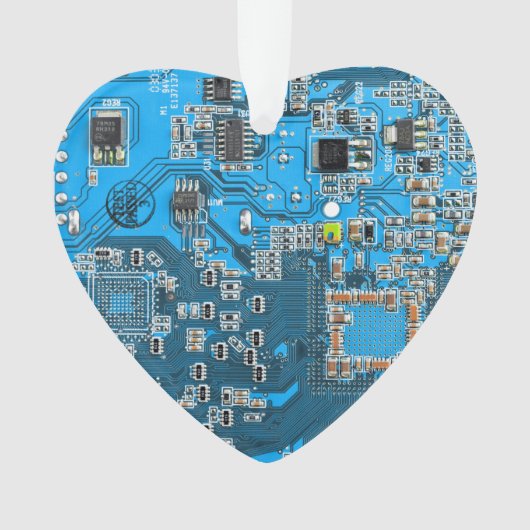 Printed Circuit Assembly PCB Blue Circuit Board Ornament (voorkant)