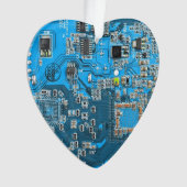 Printed Circuit Assembly PCB Blue Circuit Board Ornament (voorkant)