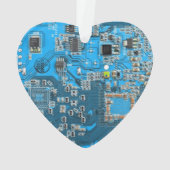 Printed Circuit Assembly PCB Blue Circuit Board Ornament (achterkant)