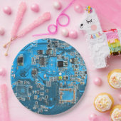Printed Circuit Assembly PCB Blue Circuit Board Papieren Bordje (Feest)
