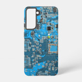 Printed Circuit Assembly PCB Blue Circuit Board Samsung Galaxy Hoesje (Achterkant)