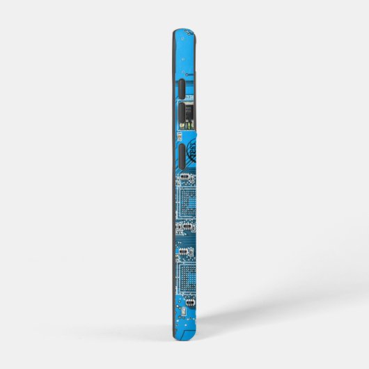 Printed Circuit Assembly PCB Blue Circuit Board Samsung Galaxy Hoesje (Rechterkant)