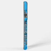 Printed Circuit Assembly PCB Blue Circuit Board Samsung Galaxy Hoesje (Rechterkant)