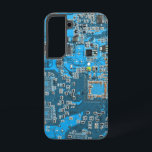 Printed Circuit Assembly PCB Blue Circuit Board Samsung Galaxy Hoesje<br><div class="desc">PCB Circuit Board geschenken voor geeks of geschenken voor nerds. Hier is er een voor de Computer Nerd of Geeks in ons allemaal. Geek Out uw Nerd met deze Printed Circuit Assembly PCB Elektronische Circuit Board. Dit is een close-up afbeelding van een printplaat of printplaat.</div>