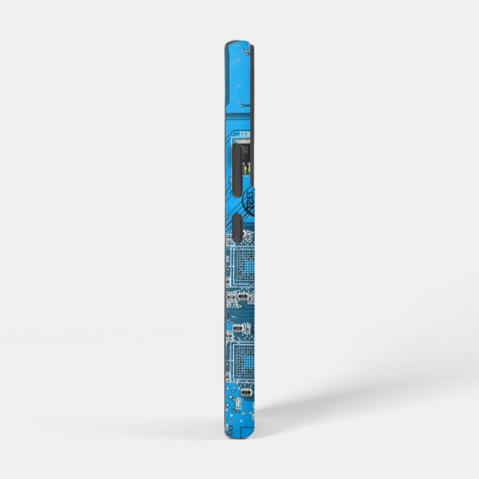 Printed Circuit Assembly PCB Blue Circuit Board Samsung Galaxy Hoesje (Rechterkant)