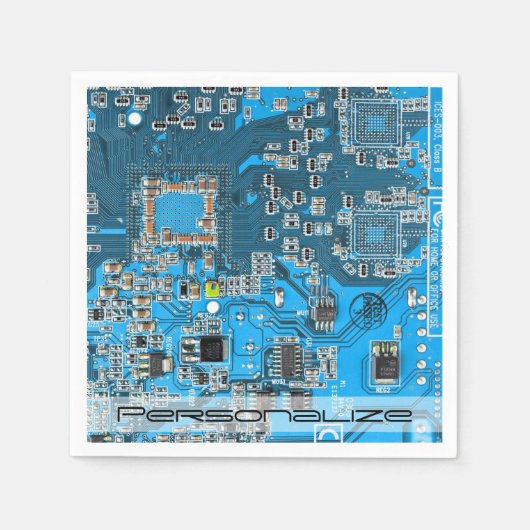 Printed Circuit Assembly PCB Blue Circuit Board Servet (Voorkant)