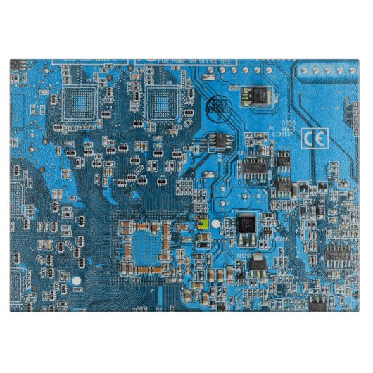 Printed Circuit Assembly PCB Blue Circuit Board Snijplank (Voorkant)