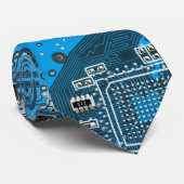Printed Circuit Assembly PCB Blue Circuit Board Stropdas (Opgerold)