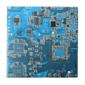 Printed Circuit Assembly PCB Blue Circuit Board Tegeltje (Voorkant)