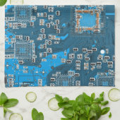 Printed Circuit Assembly PCB Blue Circuit Board Theedoek (Gevouwen)