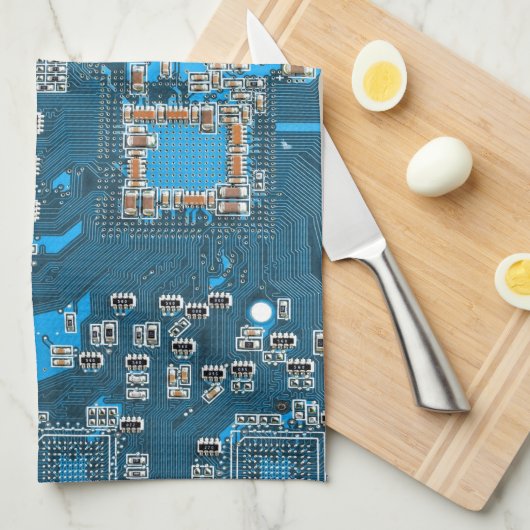 Printed Circuit Assembly PCB Blue Circuit Board Theedoek (Quarter Fold)