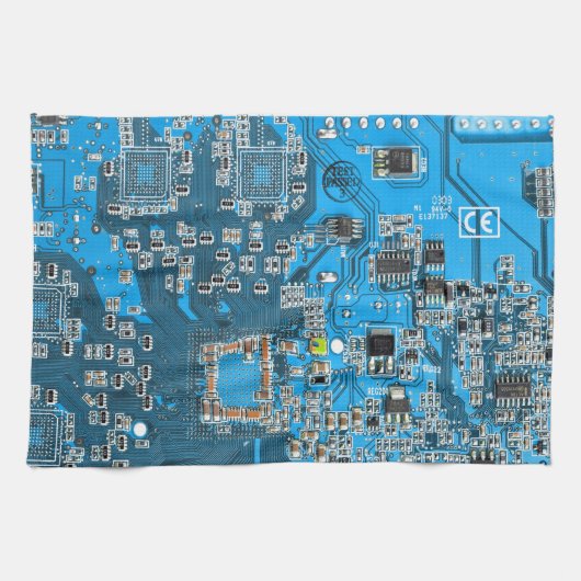 Printed Circuit Assembly PCB Blue Circuit Board Theedoek (Horizontaal)