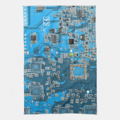 Printed Circuit Assembly PCB Blue Circuit Board Theedoek (Verticaal)
