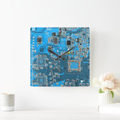 Printed Circuit Assembly PCB Blue Circuit Board Vierkante Klok (Huis)