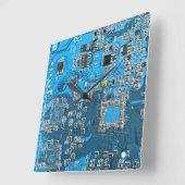 Printed Circuit Assembly PCB Blue Circuit Board Vierkante Klok (Hoek)
