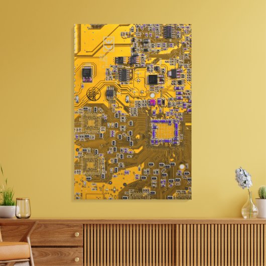 Printed Circuit Assembly PCB Circuit Board Sinaasa Canvas Afdruk (Insitu (Woonkamer))
