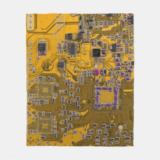 Printed Circuit Assembly PCB Circuit Board Sinaasa Fleece Deken (Voorkant)