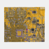 Printed Circuit Assembly PCB Circuit Board Sinaasa Fleece Deken (Voorkant (Horizontaal))