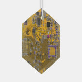 Printed Circuit Assembly PCB Circuit Board Sinaasa Glas Ornament (Voorkant Rechts)